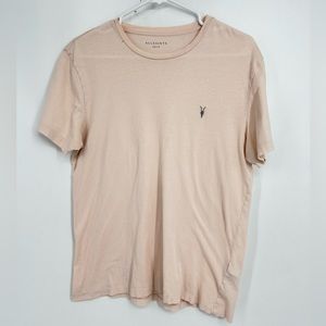 Allsaints brace brushed cotton crewneck t shirt New
